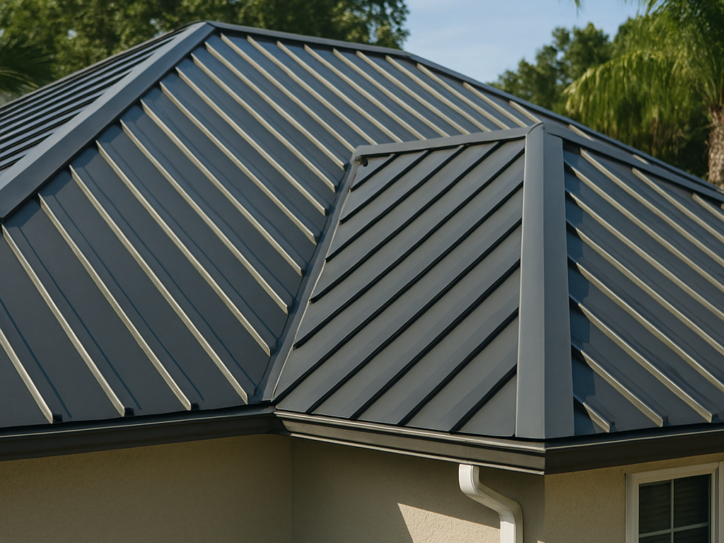 Dark Gray Metal Roof