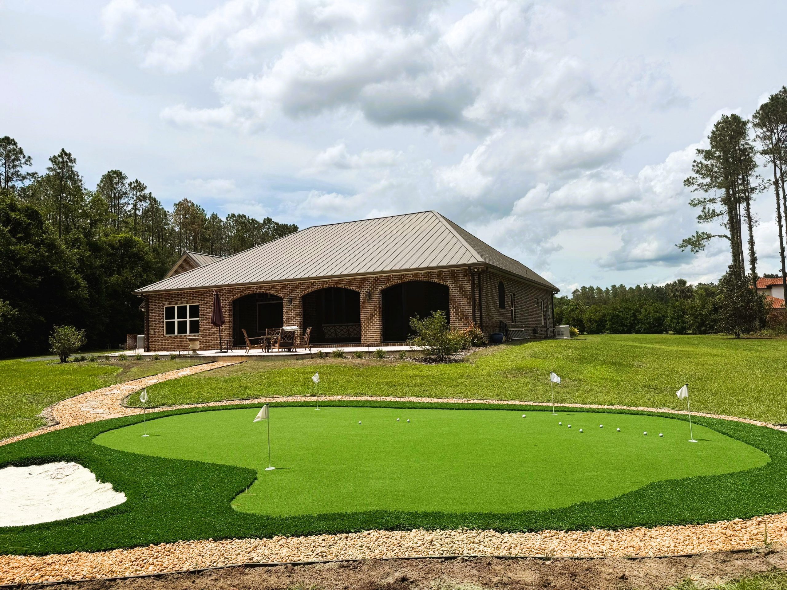 Turn your backyard into the ultimate athletic arena. Our high-quality sports turf provides a safe, pristine, and ready-to-play surface for every sport, every day.